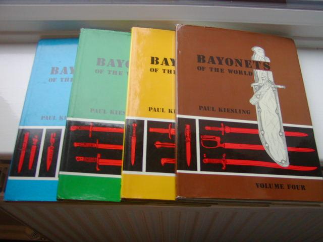 COMPLETE SET OF BAYONETS OF THE WORLD BOOKS VOLUMES 1 - 4  BY PAUL KIESLING