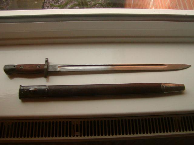 NICE WW1 BRITISH 1907 SMLE BAYONET WITH UNION OF SOUTH AFRICA STAMP
